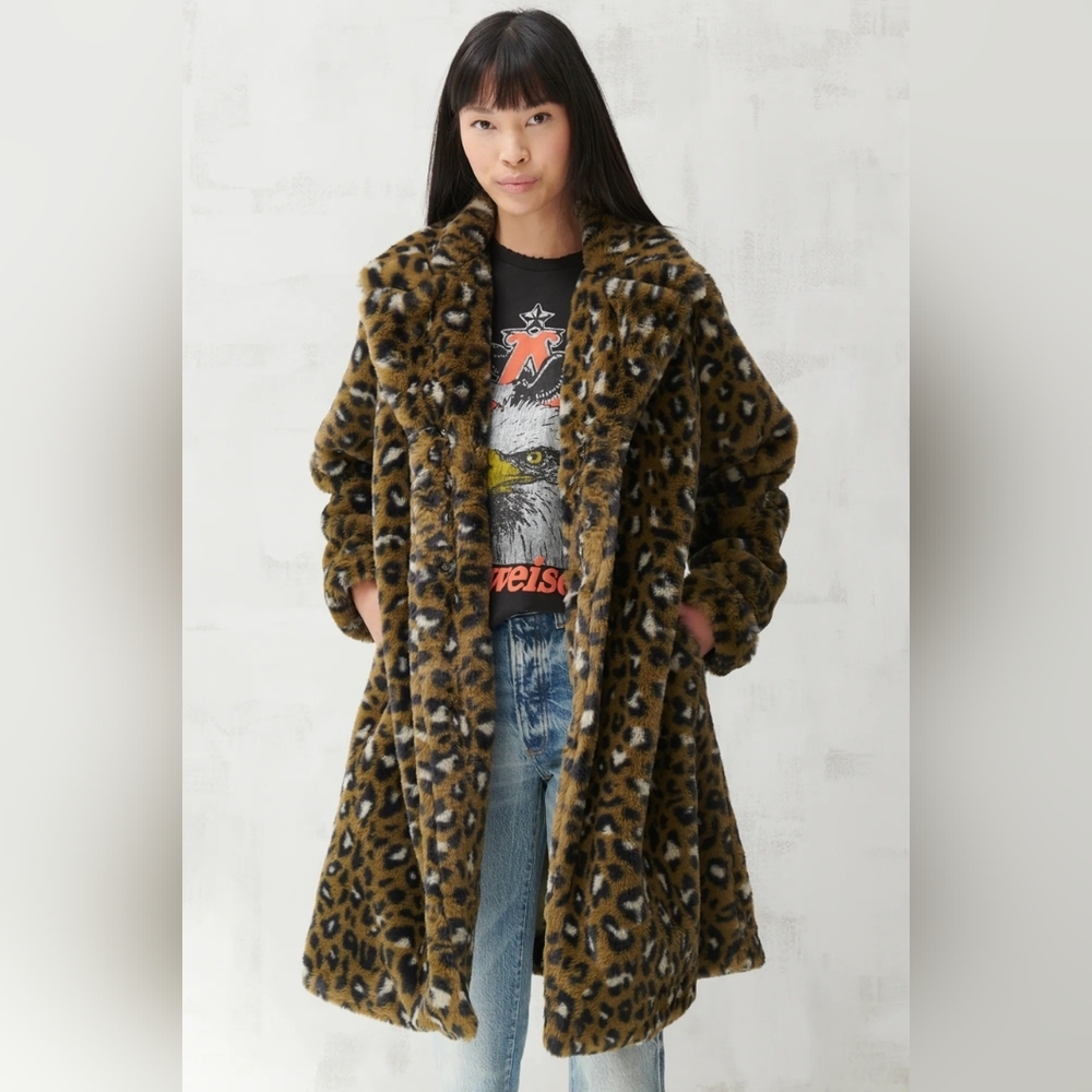 Lucky Brand - Faux Fur Long Line Coat
